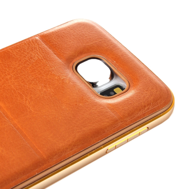 For Galaxy S6 Edge+ / G928 Separable Leather Case Back Shell Cover