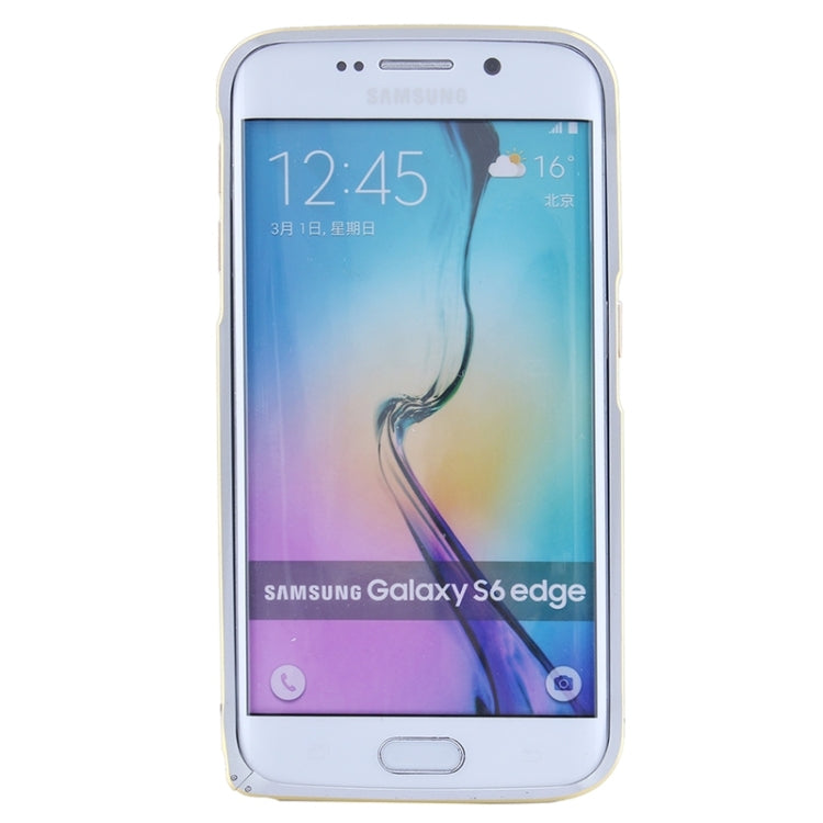 For Galaxy S6 Edge Curved Metal Bumper Frame Case(Silver)