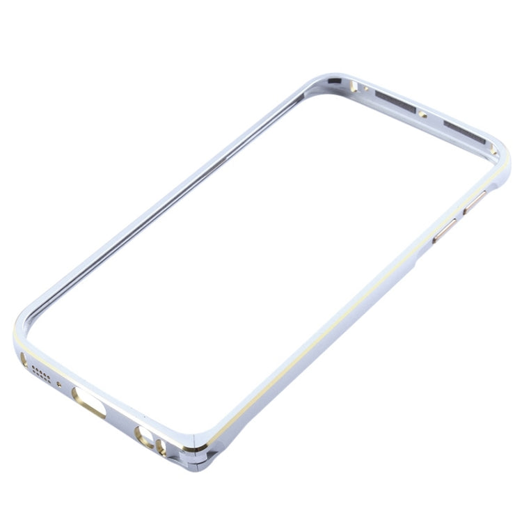 For Galaxy S6 Edge Curved Metal Bumper Frame Case(Silver)