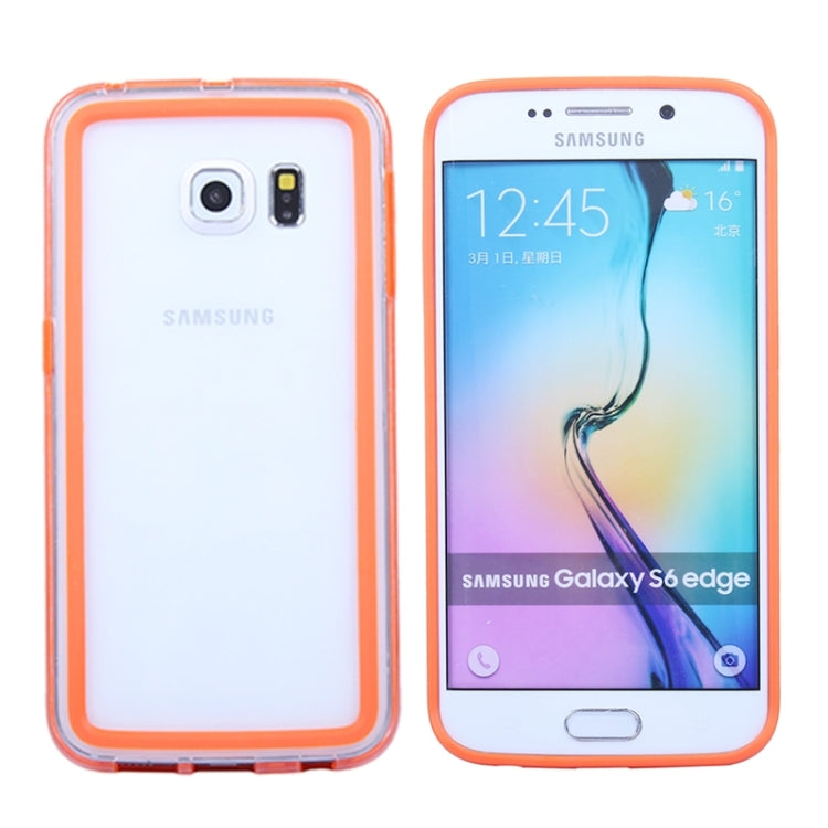 For Galaxy S6 Edge Transparent Bumper Frame Case