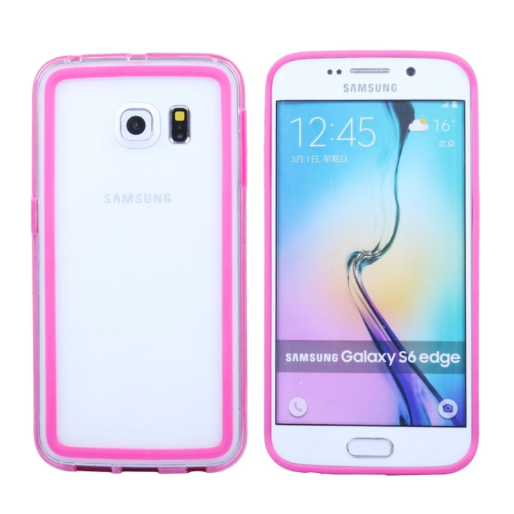 For Galaxy S6 Edge Transparent Bumper Frame Case