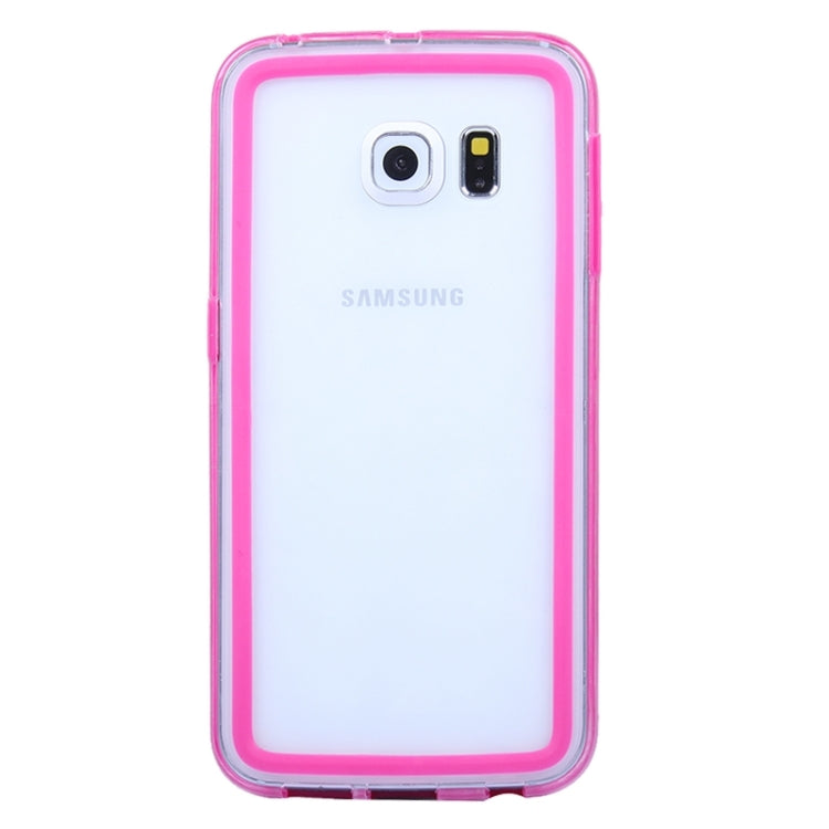 For Galaxy S6 Edge Transparent Bumper Frame Case