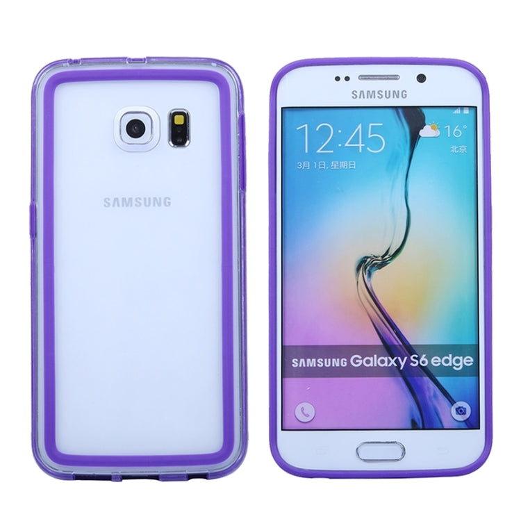For Galaxy S6 Edge Transparent Bumper Frame Case