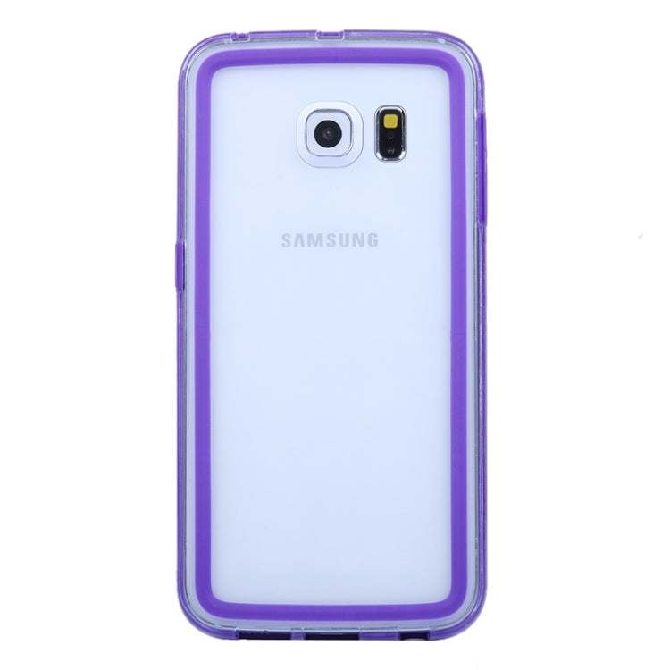 For Galaxy S6 Edge Transparent Bumper Frame Case