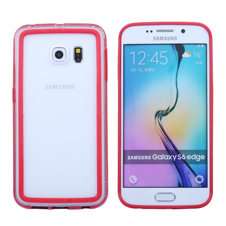 For Galaxy S6 Edge Transparent Bumper Frame Case