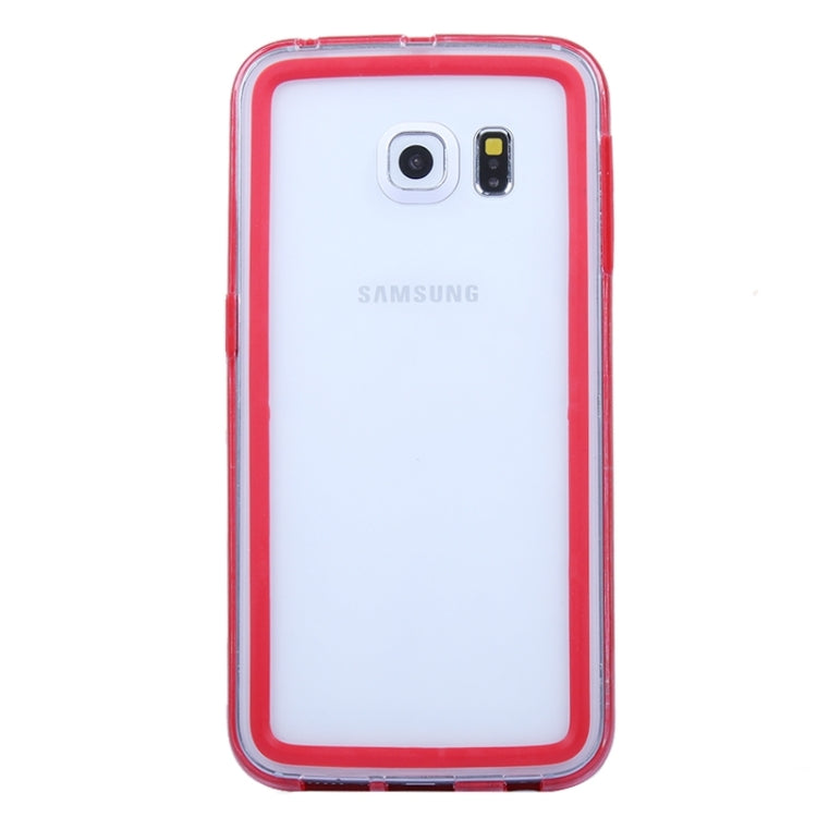 For Galaxy S6 Edge Transparent Bumper Frame Case