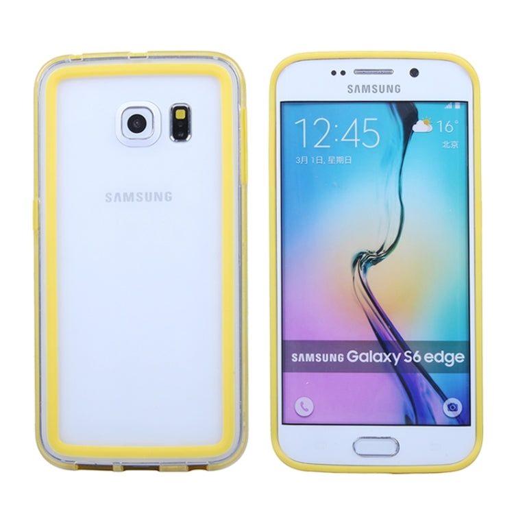 For Galaxy S6 Edge Transparent Bumper Frame Case