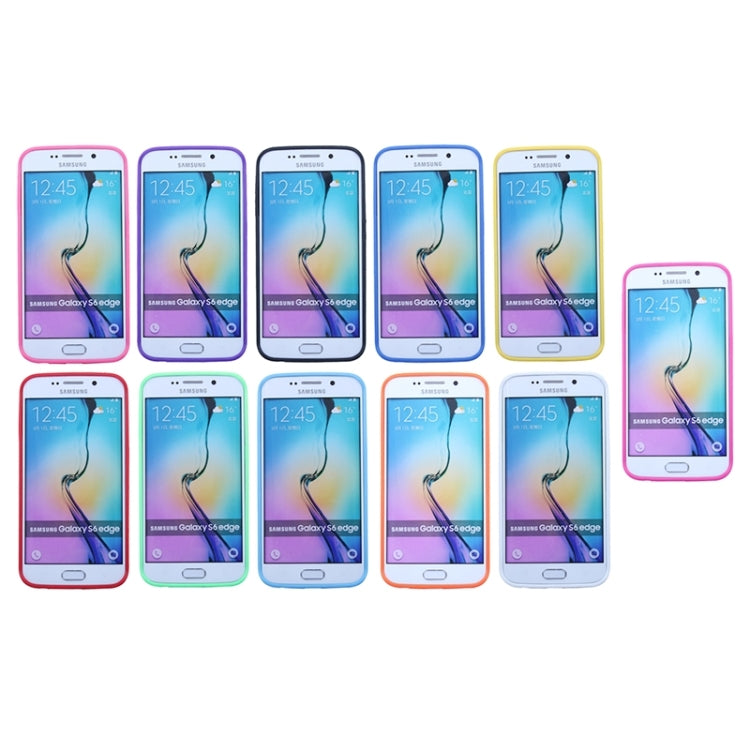 For Galaxy S6 Edge Transparent Bumper Frame Case