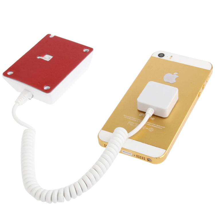 Universal Mobile Phone Burglar Display Holder / Anti-theft Display Stand with Remote Controller, Suitable for Samsung / iPhone 5S / 5C / Sony / HTC and MP4 etc.(White)