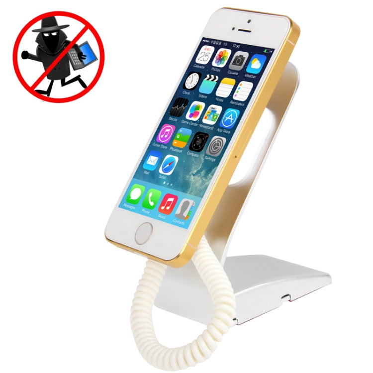 Alloy Material Universal Mobile Phone Burglar Display Holder / Anti-theft Display Stand without Alarm Function, Suitable for Samsung / iPhone 5S / 5C / Sony / HTC and MP4 etc.
