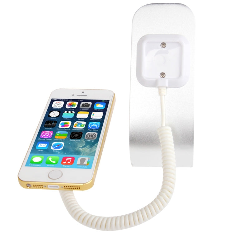 Alloy Material Universal Mobile Phone Burglar Display Holder / Anti-theft Display Stand without Alarm Function, Suitable for Samsung / iPhone 5S / 5C / Sony / HTC and MP4 etc.