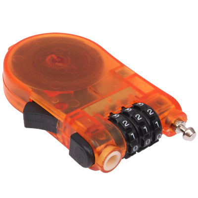 3-Digit Safe Combination Padlock Lock Resettable Code with 1.2m Length Long Silver Cable (Random Color Delivery)