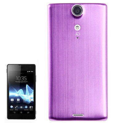 Metal Brushed Style Plastic Battery Cover for Sony Xperia TX / LT29i