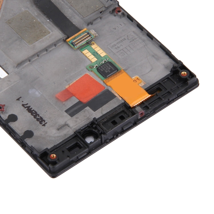 LCD Display + Touch Panel with Frame  for Nokia Lumia 720(Black)