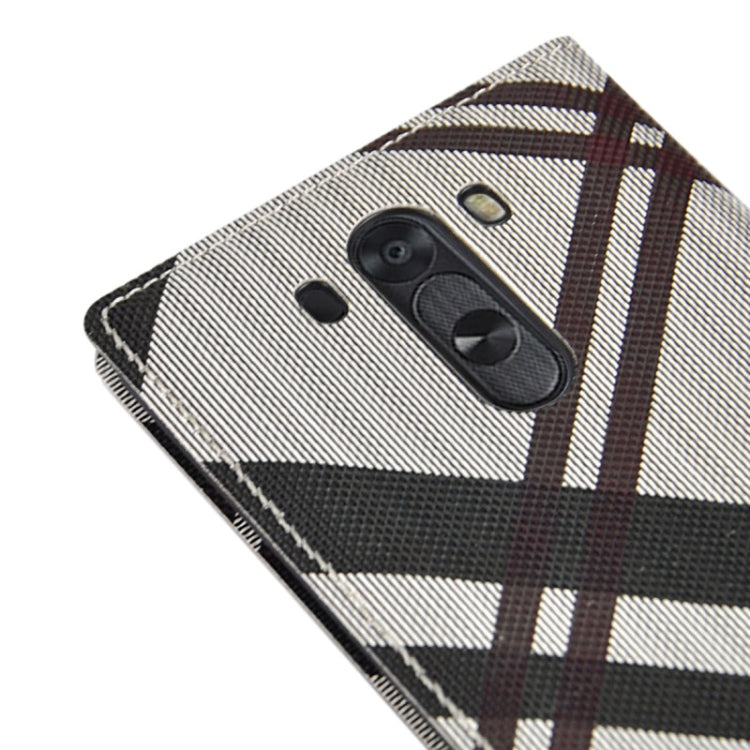 Twill Texture Horizontal Flip Leather Case + Plastic Back Cover with Call Display ID for LG G3 / D855