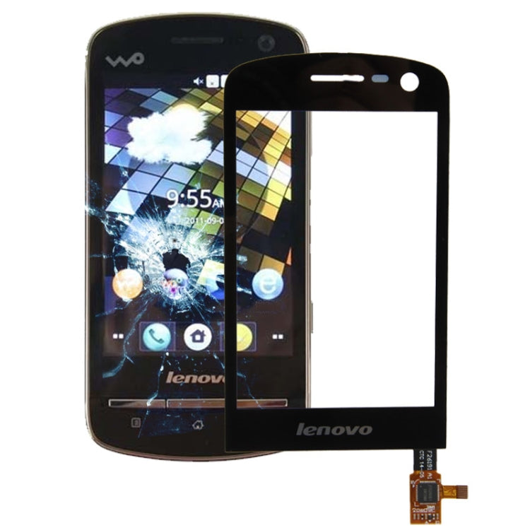 High Quality Touch Panel Digitizer  Part for Lenovo A60(Black)