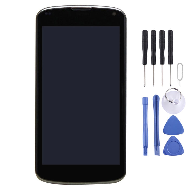 High Quality LCD Display Touch Panel Digitizer + Bezel Frame Assembly for Google Nexus 4 / E960