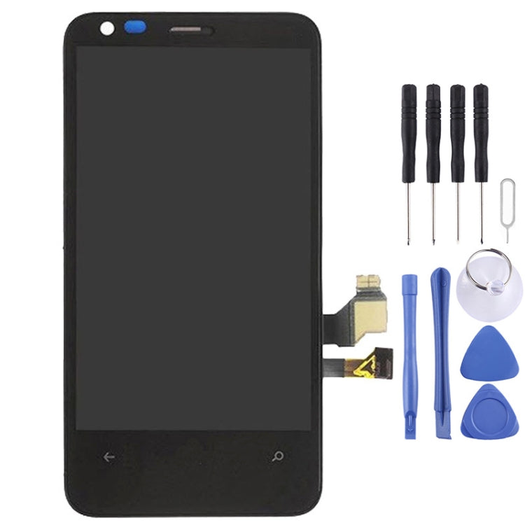 LCD Display + Touch Panel with Frame  for Nokia Lumia 620(Black)
