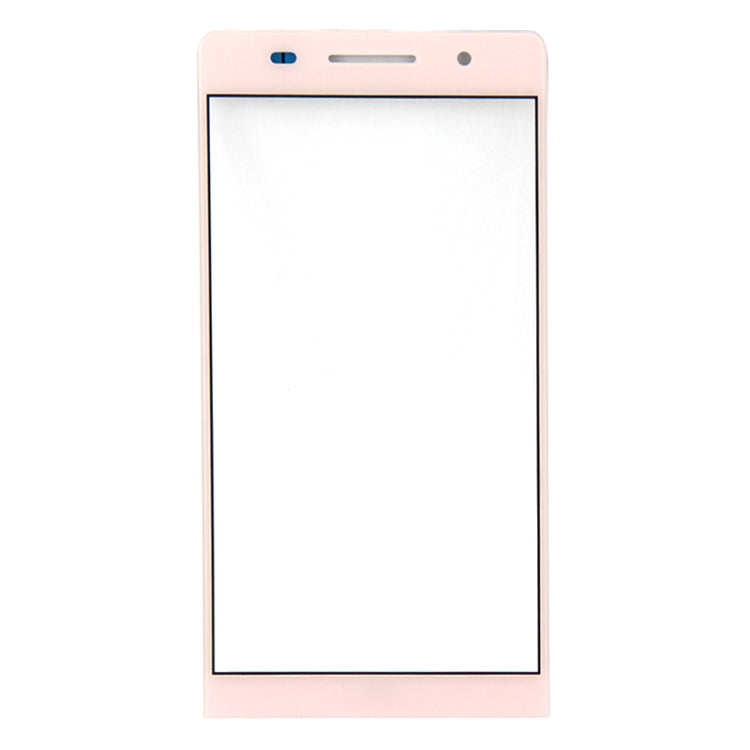 Front Screen Outer Glass Lens for Huawei Ascend P6(Pink)