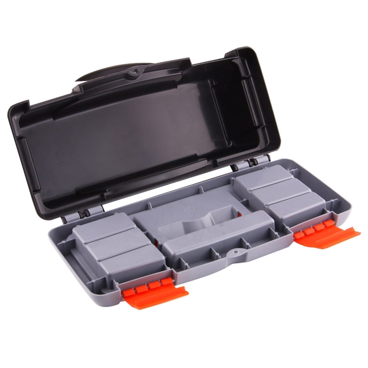 Multifunctional Plastic Tool Box With 2 Layer Compartment (JL-G-526A)(Grey)