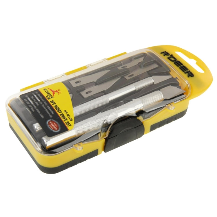 R DEER RT-M108 8 in 1 Graver Knife Set Multifunction Hand Tool Set Hobby Knife Kit