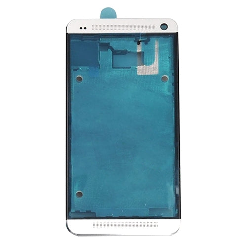 Front Housing LCD Frame Bezel Plate  for HTC One M7 / 801e(White)