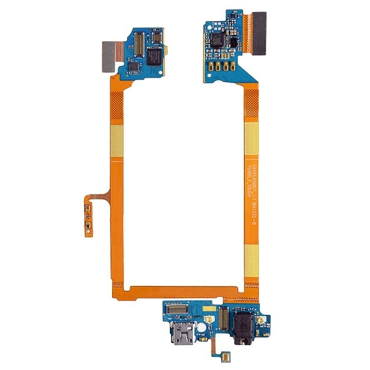 USB Charging Connector Port Flex Cable & Earphone Audio Jack Flex Cable & Microphone Flex Cable  for LG G2 / VS980