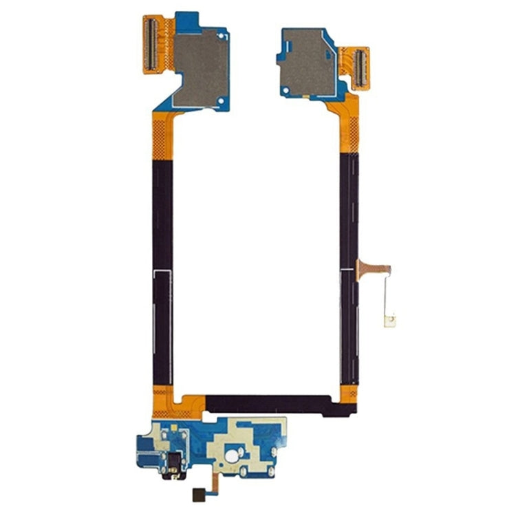 USB Charging Connector Port Flex Cable & Earphone Audio Jack Flex Cable & Microphone Flex Cable  for LG G2 / VS980