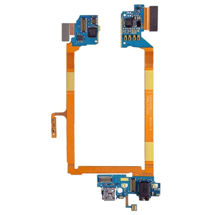USB Charging Connector Port Flex Cable & Microphone Flex Cable for LG G2 / LS980