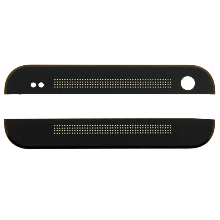 Front Upper Top + Lower Bottom Glass Lens Cover & Adhesive for HTC One / M7