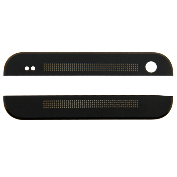 Front Upper Top + Lower Bottom Glass Lens Cover & Adhesive for HTC One / M7