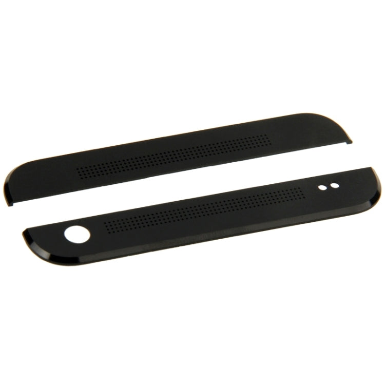 Front Upper Top + Lower Bottom Glass Lens Cover & Adhesive for HTC One / M7