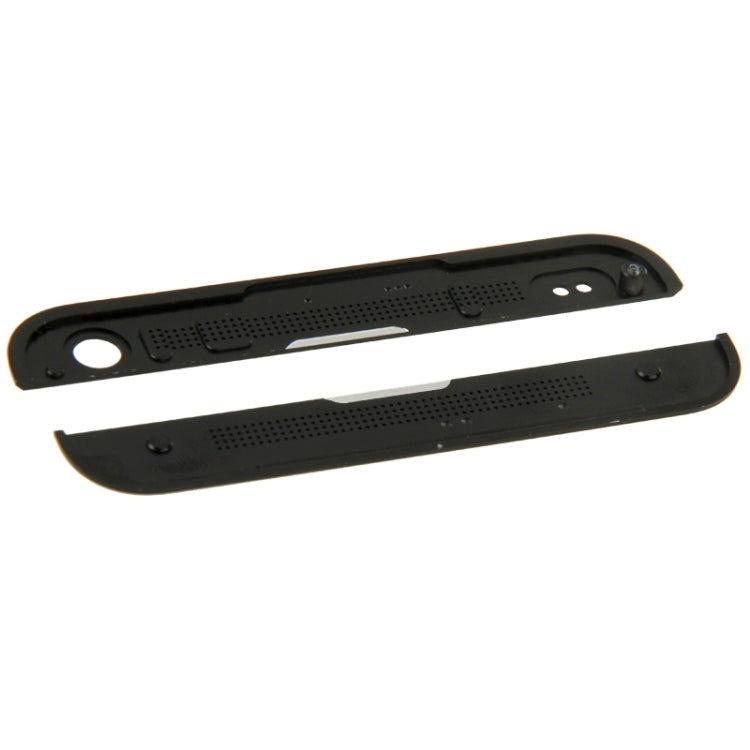 Front Upper Top + Lower Bottom Glass Lens Cover & Adhesive for HTC One / M7