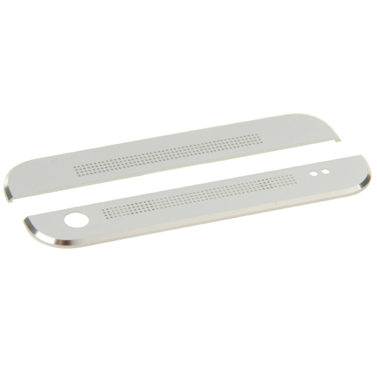 Front Upper Top + Lower Bottom Glass Lens Cover & Adhesive for HTC One / M7