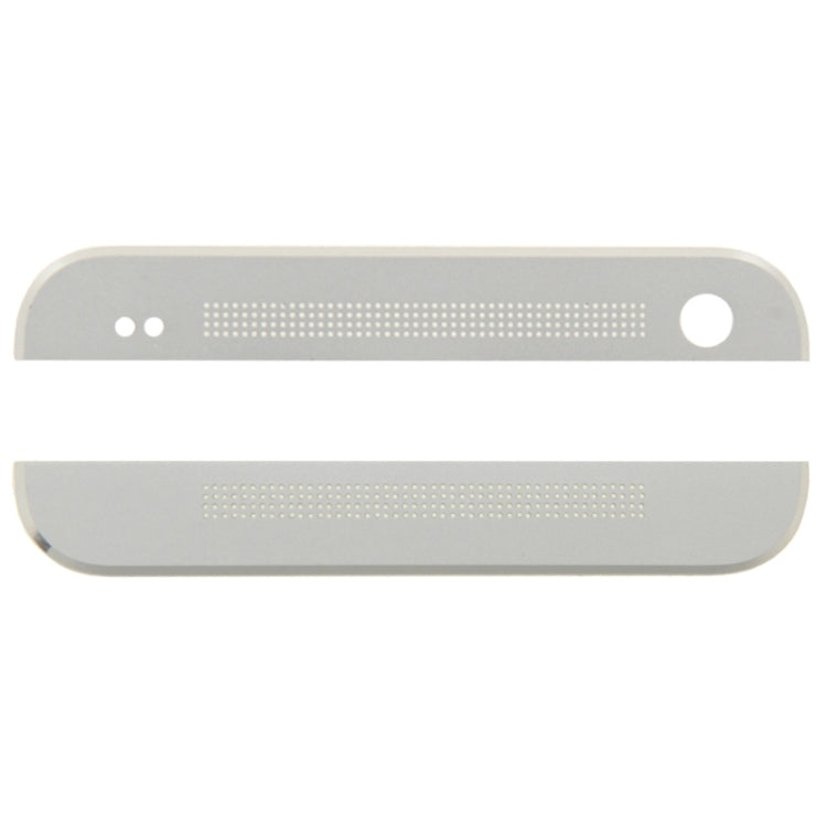 Front Upper Top + Lower Bottom Glass Lens Cover & Adhesive for HTC One / M7