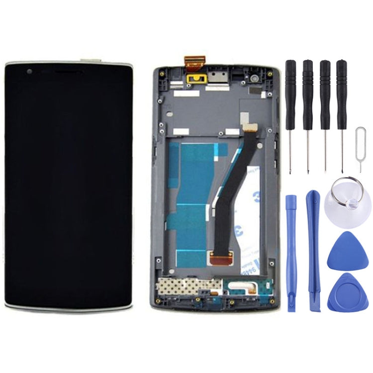 For OnePlus One LCD Display + Touch Panel with Frame (Black)
