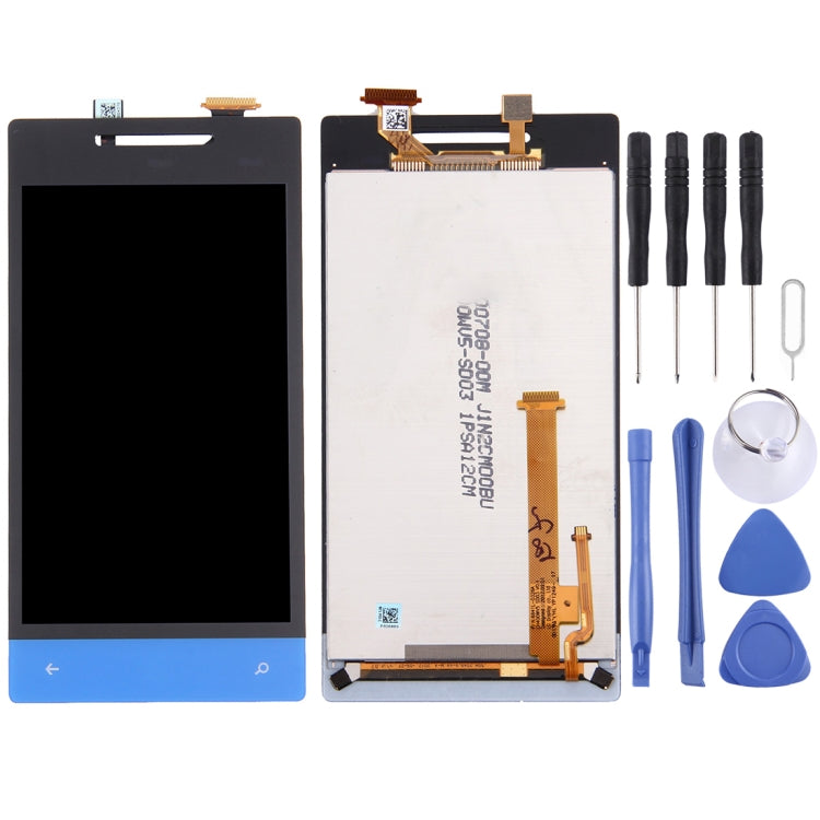 LCD Display + Touch Panel for HTC Windows Phone 8S (Blue)