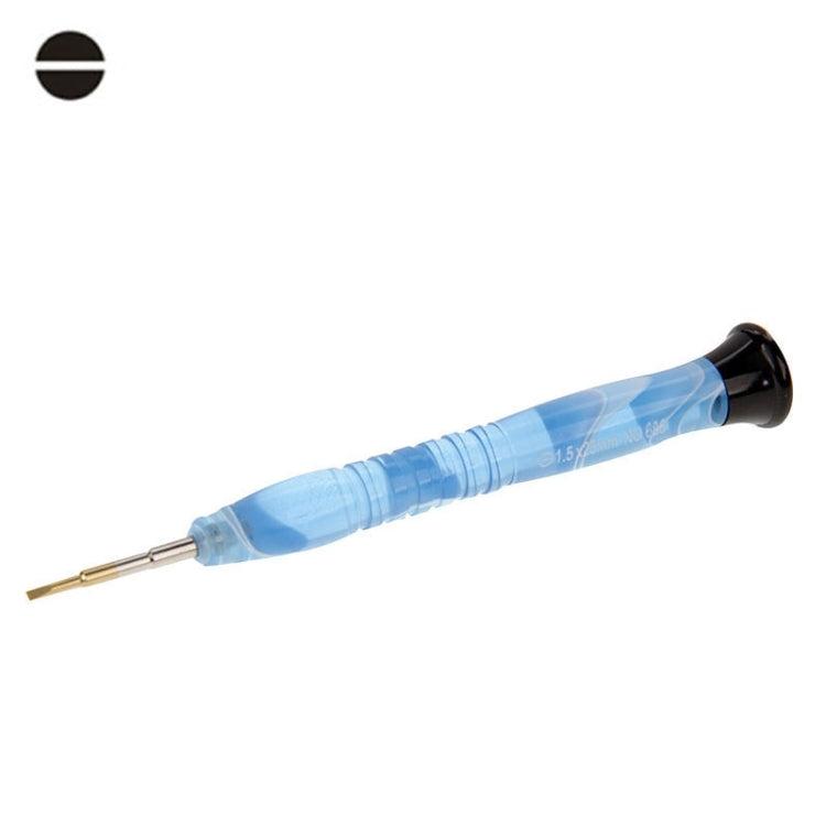 XL-1.5 Embedded Crystal Flower Professional Versatile 1.5 Straight Screwdriver for Mobile Phone / Tablets Repair, Random Color Delivery