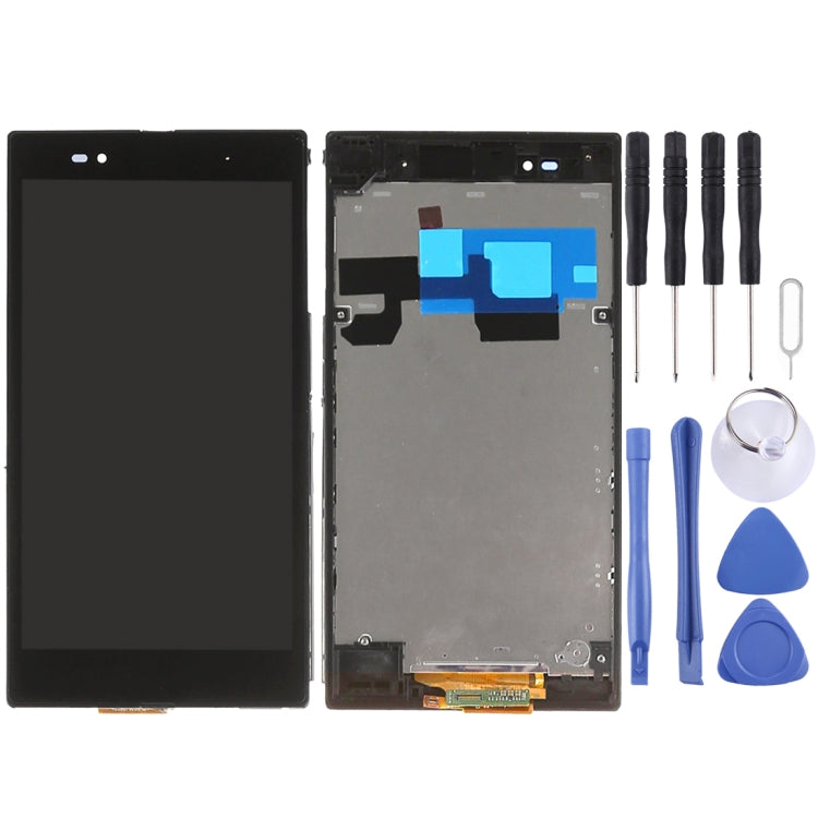 LCD Display + Touch Panel with Frame  for Sony Xperia Z Ultra / XL39h(Black)