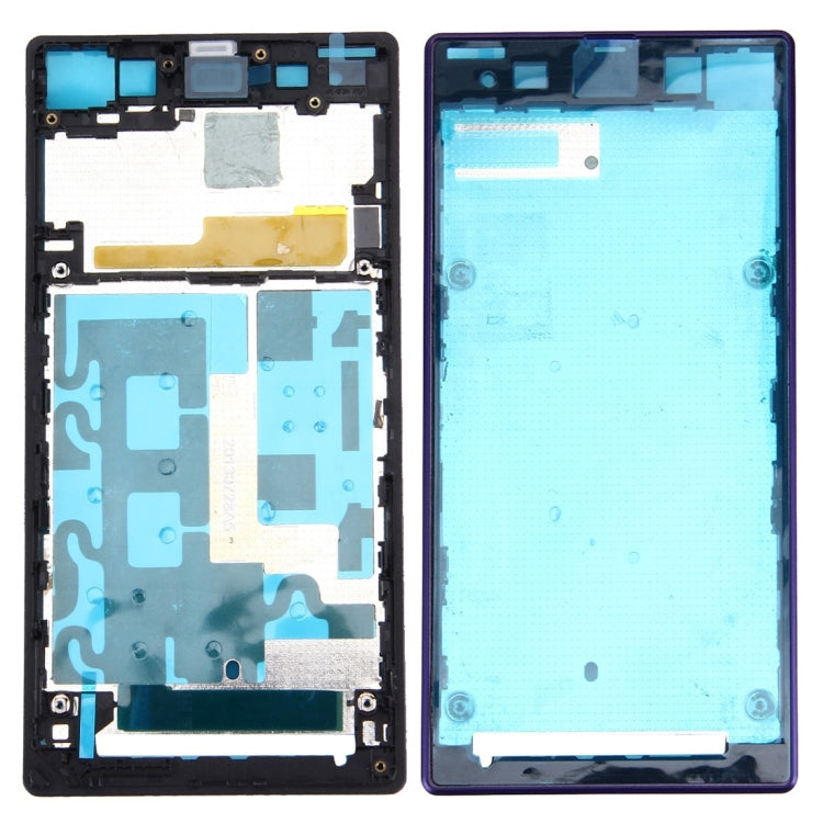Front Housing LCD Frame Bezel Plate  for Sony Xperia Z1 / C6902 / L39h / C6903 / C6906 / C6943