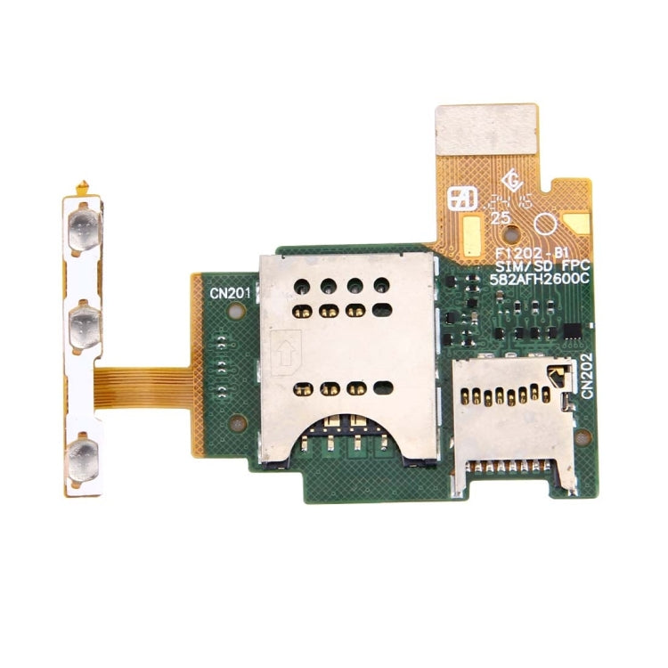 SIM Card Reader Contact Flex Cable  for Sony Xperia J / ST26 / ST26i