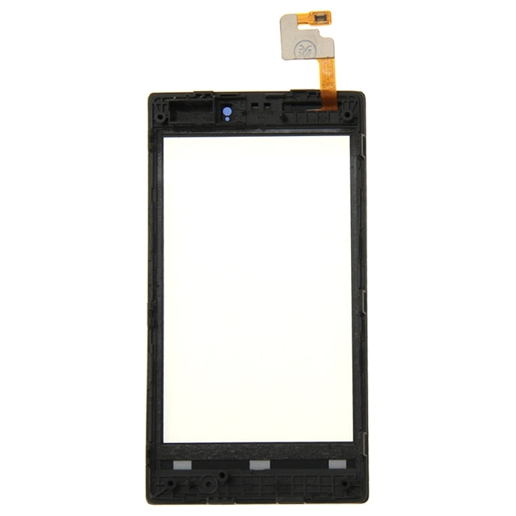 Touch Panel with Frame  for Nokia Lumia 520(Black)