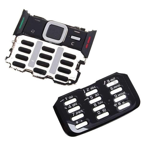 Mobile Phone Keypads Housing  with Menu Buttons / Press Keys for Nokia N82(Black)