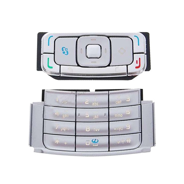 Mobile Phone Keypads Housing  with Menu Buttons / Press Keys for Nokia N95(Silver)