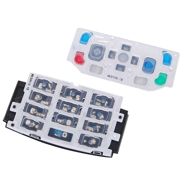 Mobile Phone Keypads Housing  with Menu Buttons / Press Keys for Nokia N95(Silver)