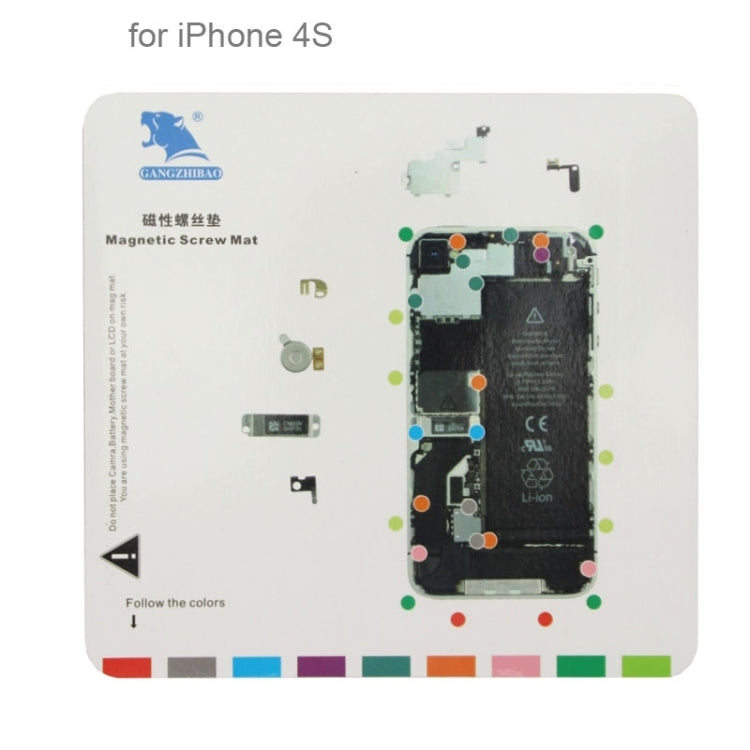 7 in 1 Magnetic Screws Mat for iPhone 6s / iPhone 6 Plus / iPhone 6 / iPhone 5S / iPhone 5 / iPhone 4S / iPhone 4