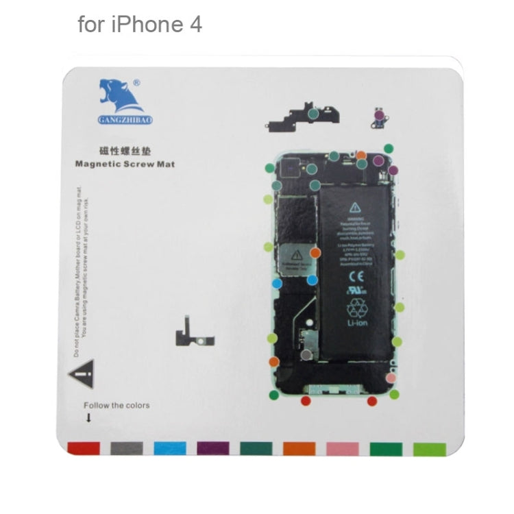 7 in 1 Magnetic Screws Mat for iPhone 6s / iPhone 6 Plus / iPhone 6 / iPhone 5S / iPhone 5 / iPhone 4S / iPhone 4