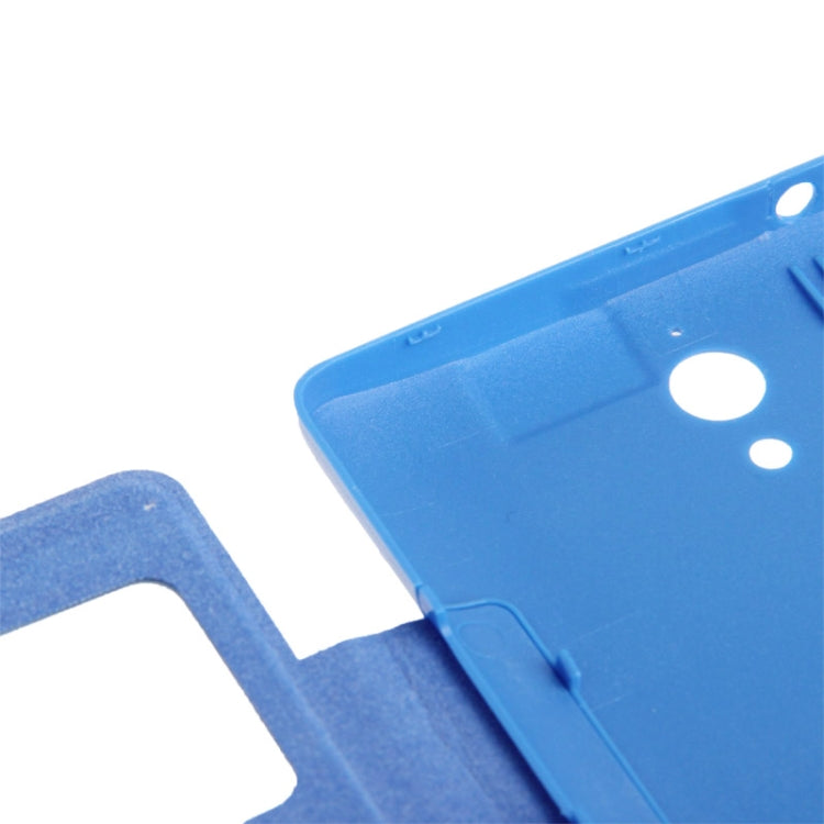 Cloth Texture Horizontal Flip Leather Case + Plastic  Back Cover with Call Display ID for Huawei Ascend G700