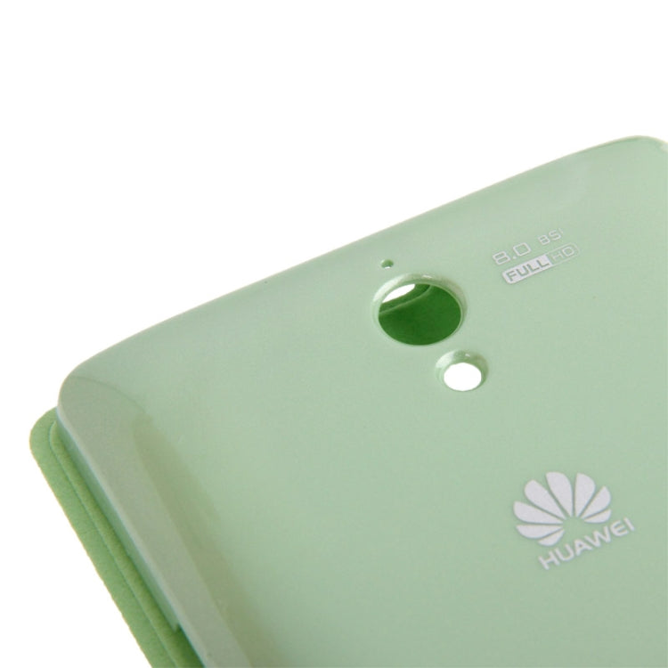 Cloth Texture Horizontal Flip Leather Case + Plastic  Back Cover with Call Display ID for Huawei Ascend G700