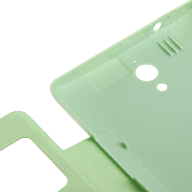 Cloth Texture Horizontal Flip Leather Case + Plastic  Back Cover with Call Display ID for Huawei Ascend G700
